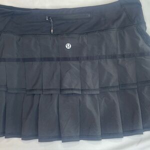Lululemon Athletica Black Tiered Mini Skirt